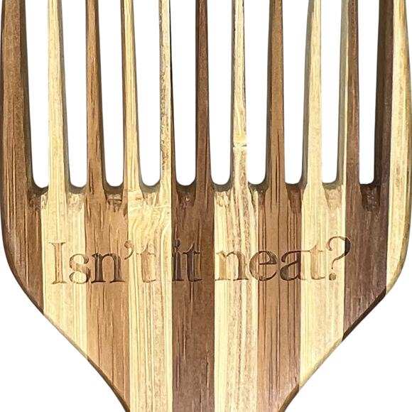 LitJoy Mermaid "Isn't It Neat?" Fork Comb - Bamboo Pick May 2025 To Bee Read Box - Picture 4 of 8